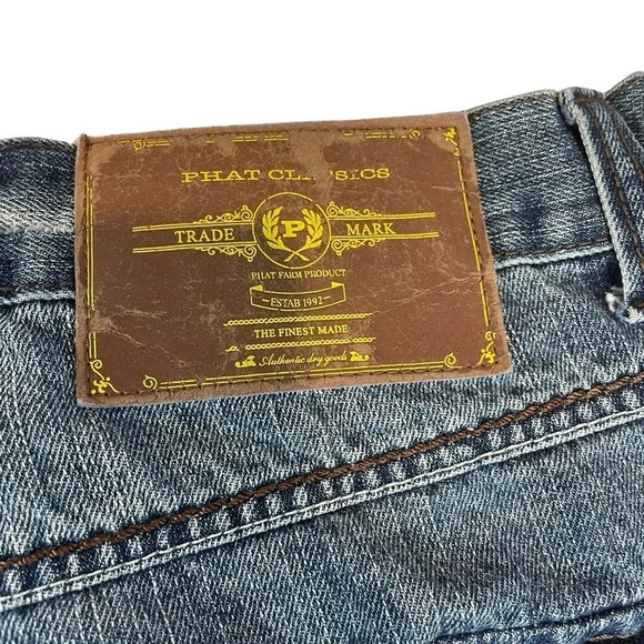 Phat Farm Classics Blue Jeans Mens Size 40x32 - Picture 11 of 11